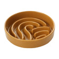 The Wave - Slow Feeder Dog Bowl Orange No Wood Stand