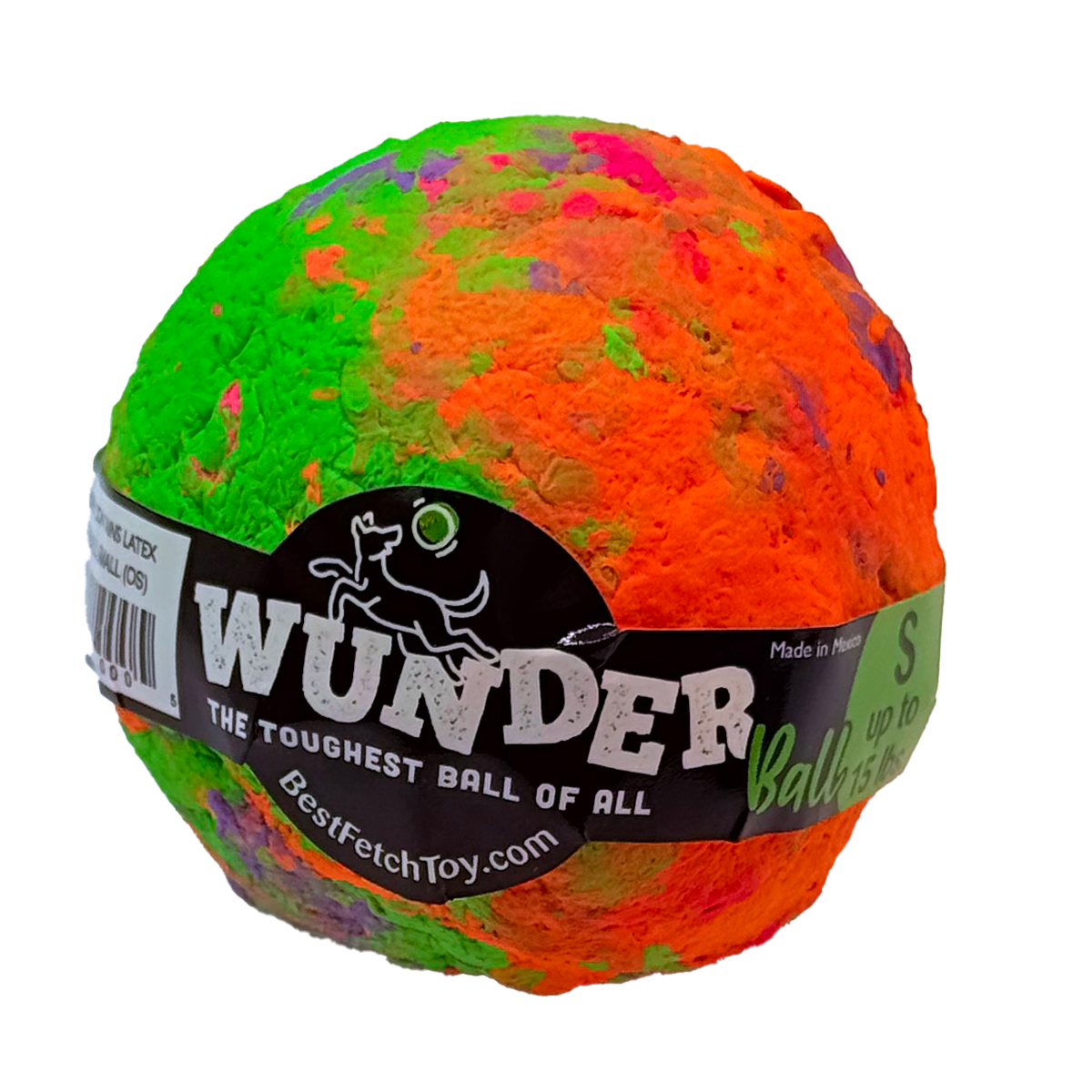 The WUNDERball Fetch Toy (SMALL) up to 15 lbs. Swirl