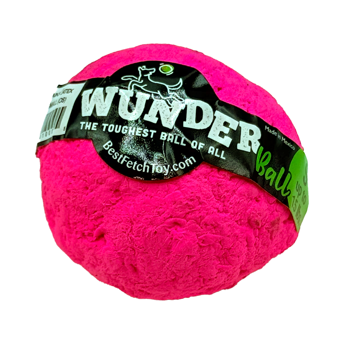 The WUNDERball Fetch Toy (SMALL) up to 15 lbs. Pink