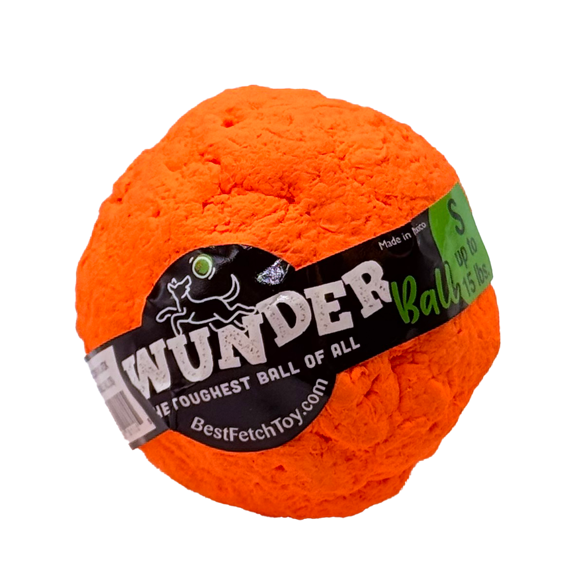 The WUNDERball Fetch Toy (SMALL) up to 15 lbs. Orange