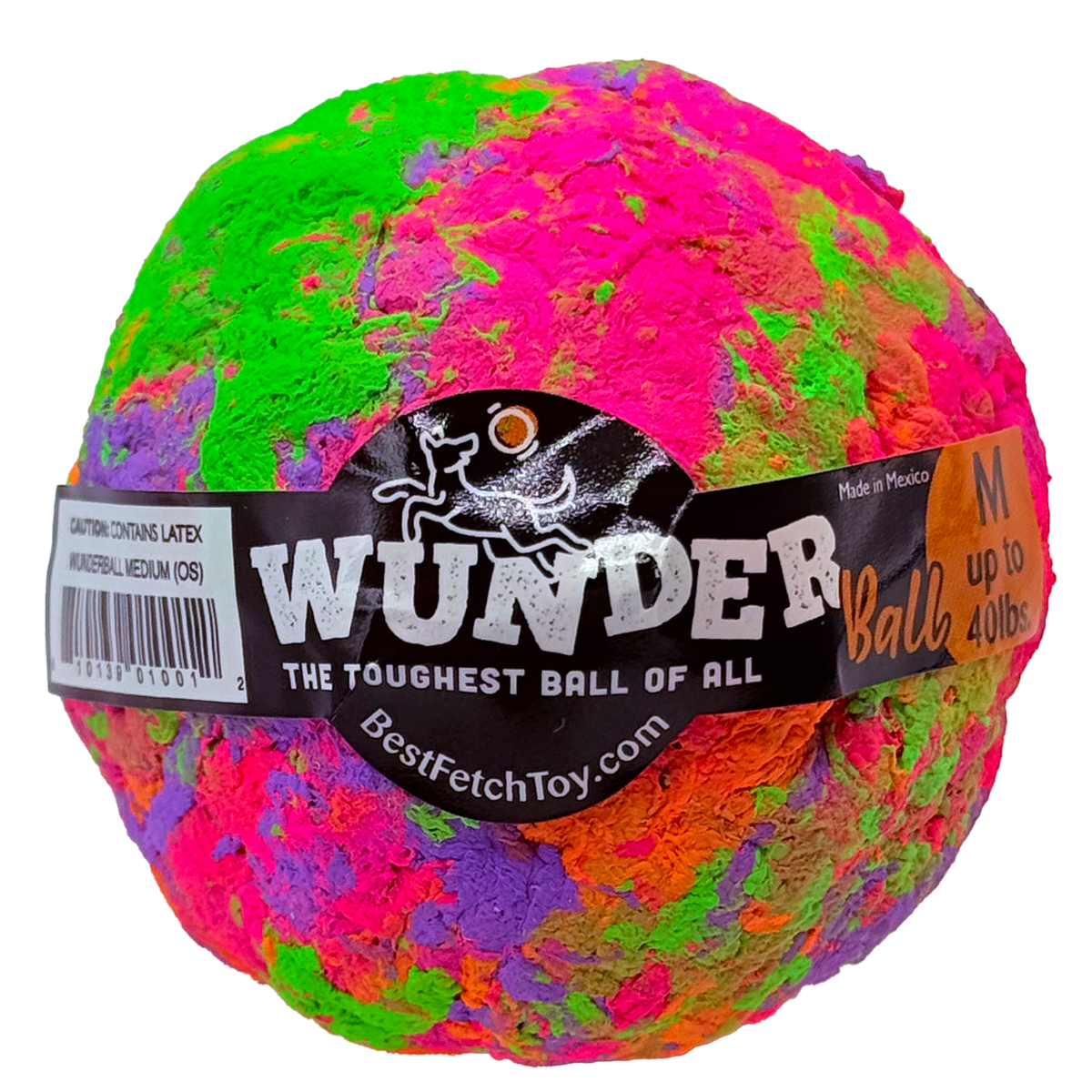 The WUNDERball Fetch Toy (MEDIUM) up to 40 lbs. Swirl