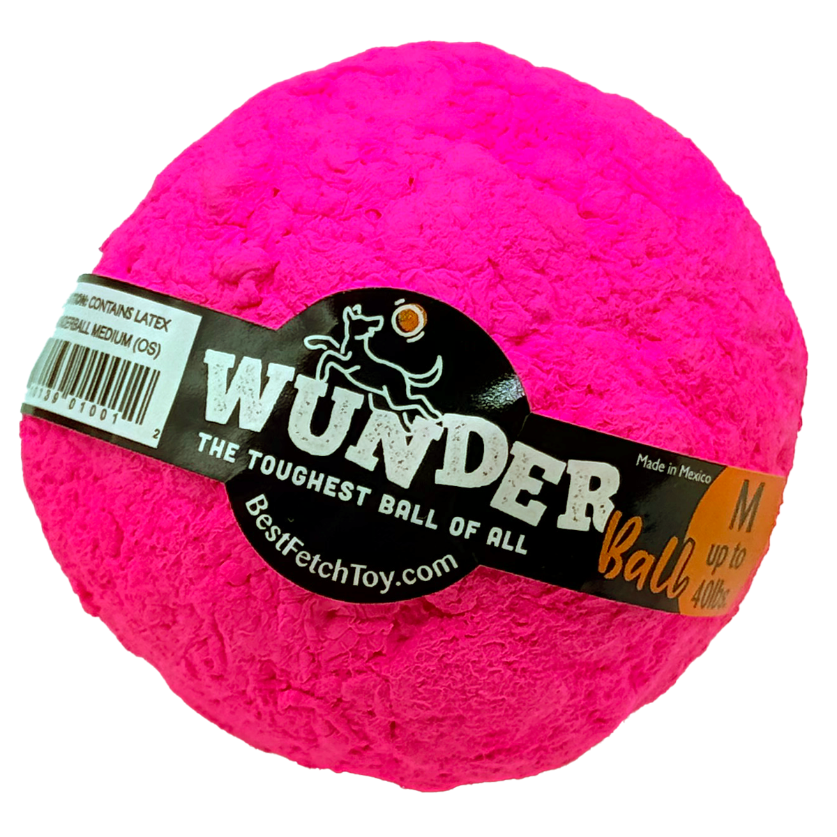 The WUNDERball Fetch Toy (MEDIUM) up to 40 lbs. Pink