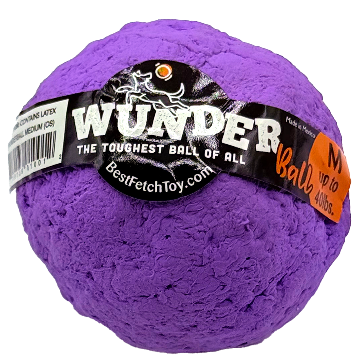 The WUNDERball Fetch Toy (MEDIUM) up to 40 lbs. Purple