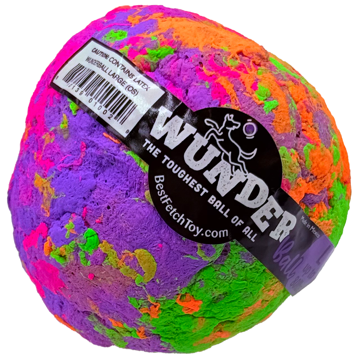 The WUNDERball Fetch Toy (LARGE) up to 80 lbs. Swirl