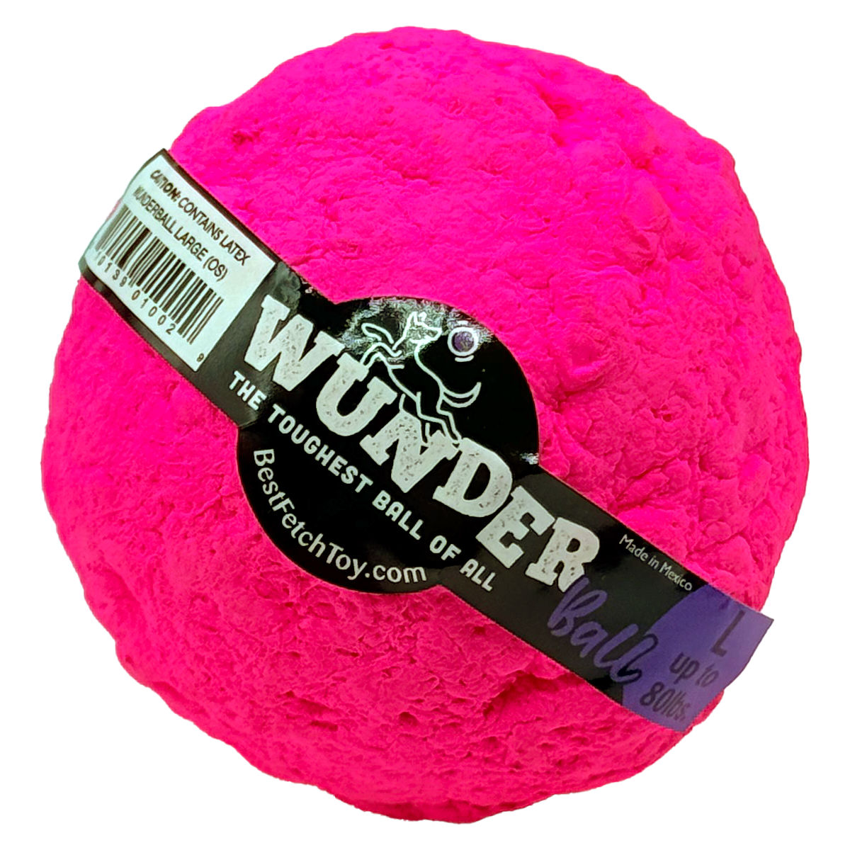 The WUNDERball Fetch Toy (LARGE) up to 80 lbs. Pink