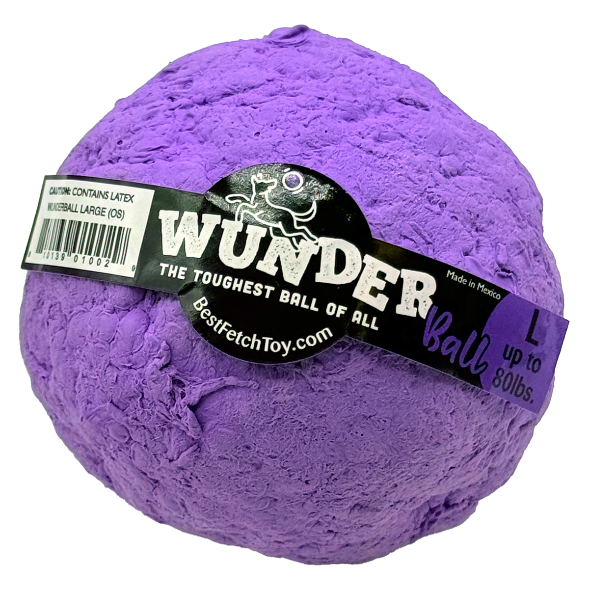 The WUNDERball Fetch Toy (LARGE) up to 80 lbs. Purple