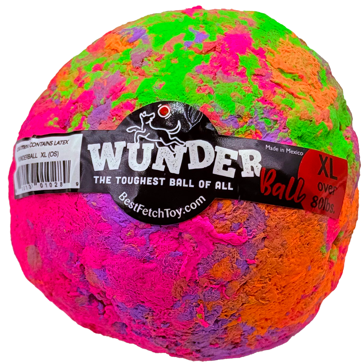 The WUNDERball Fetch Toy (XL) Over 80 lbs. Swirl