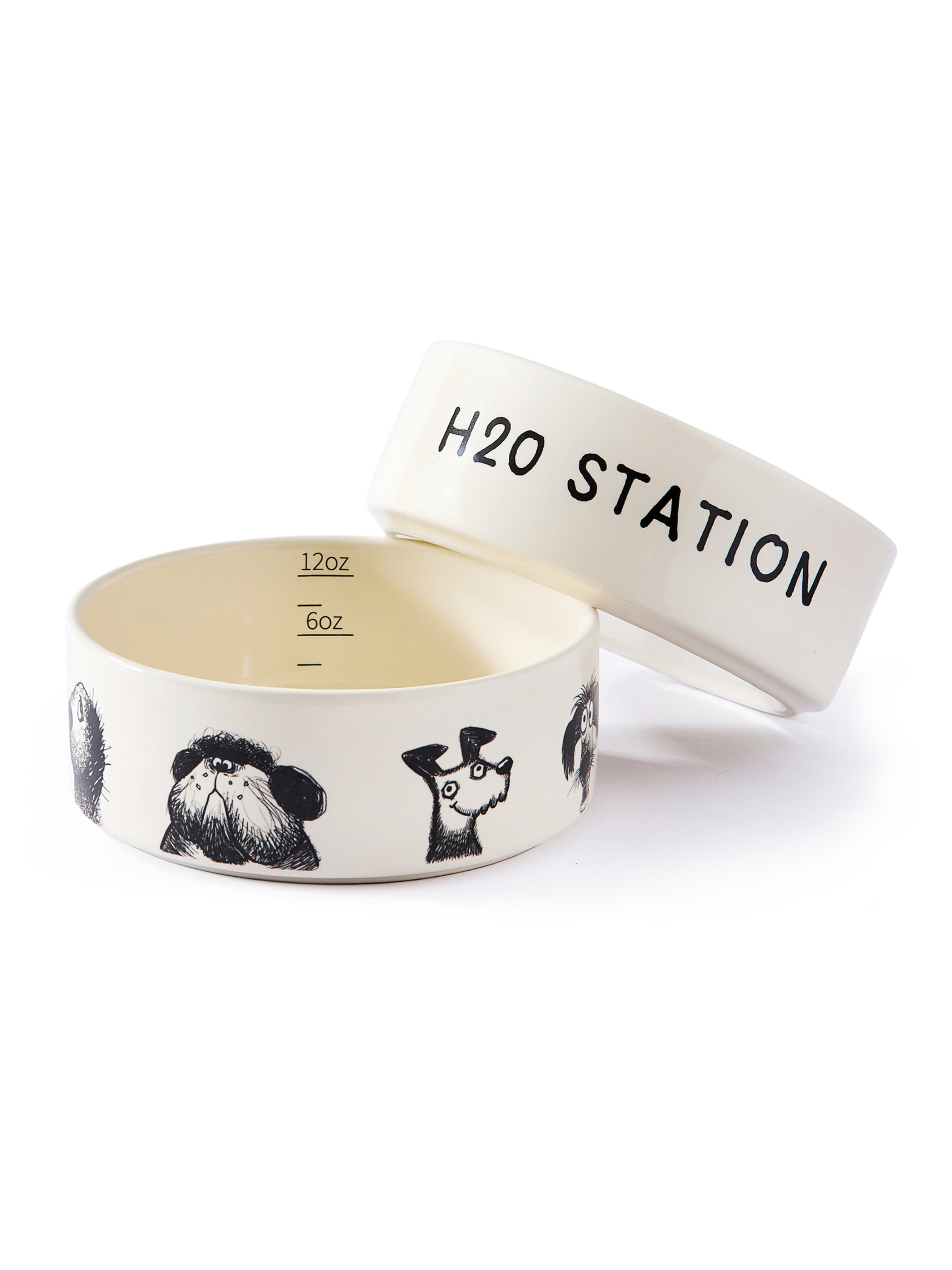 The Sketch Series - Dog Bowl Set S (Set of 2 Bowls)