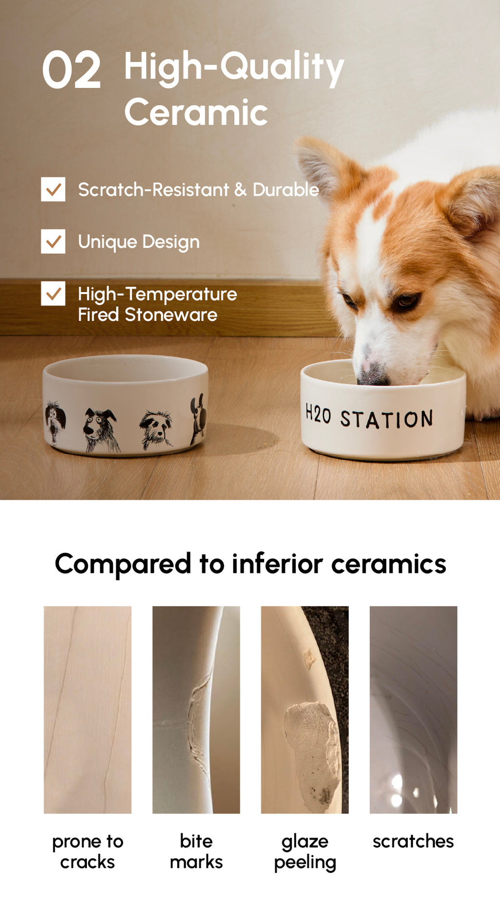 The Sketch Series - Dog Bowl Set