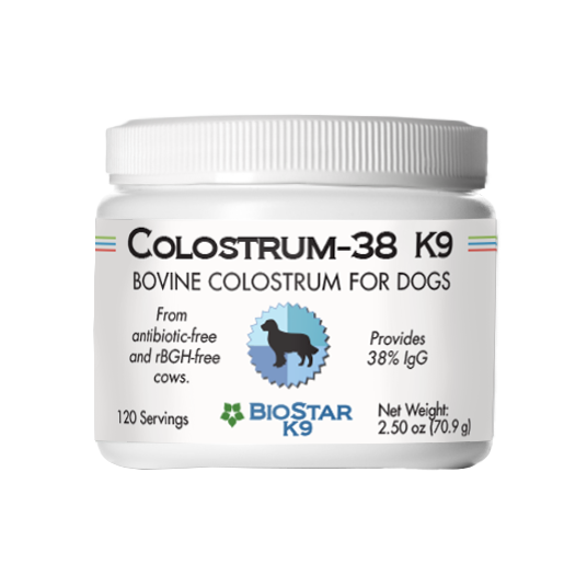 Colostrum-38 K9: Immune Support Meal Supplement for Dogs Large (120 Scoops)