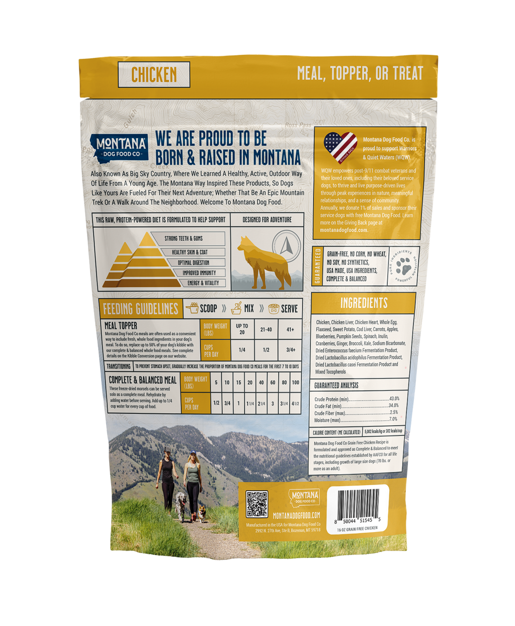 Montana Dog Adventure Fuel: Chicken