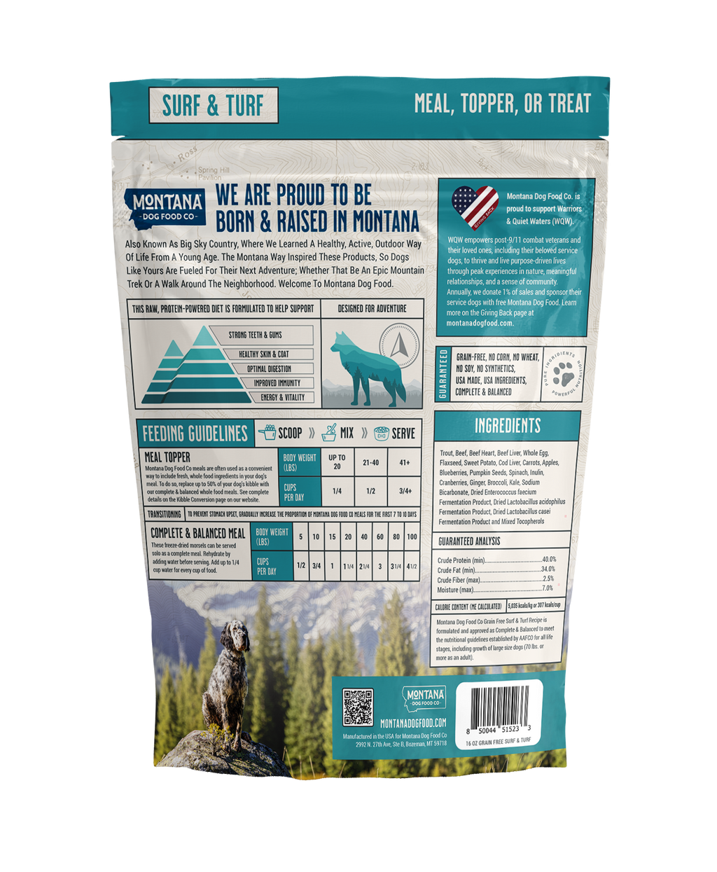 Montana Dog Adventure Fuel: Surf and Turf