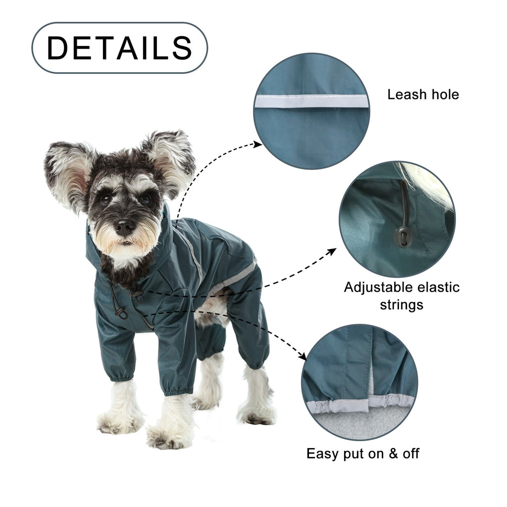 Urban Shell Dog Raincoat - Blue