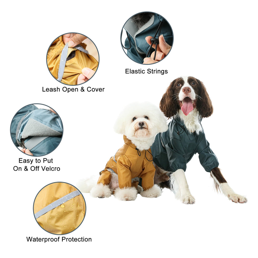 Urban Shell Dog Raincoat - Yellow