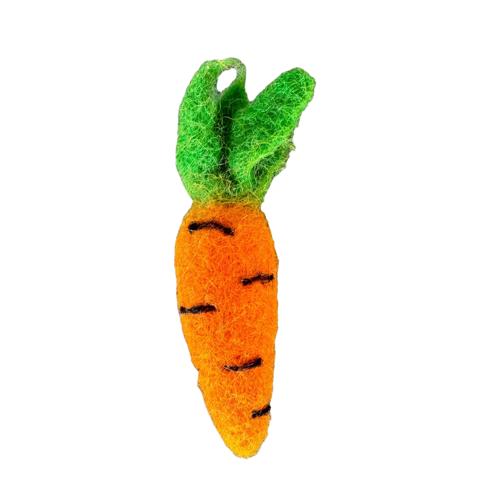 Felted Carrot Cat Toys ONE CARROT