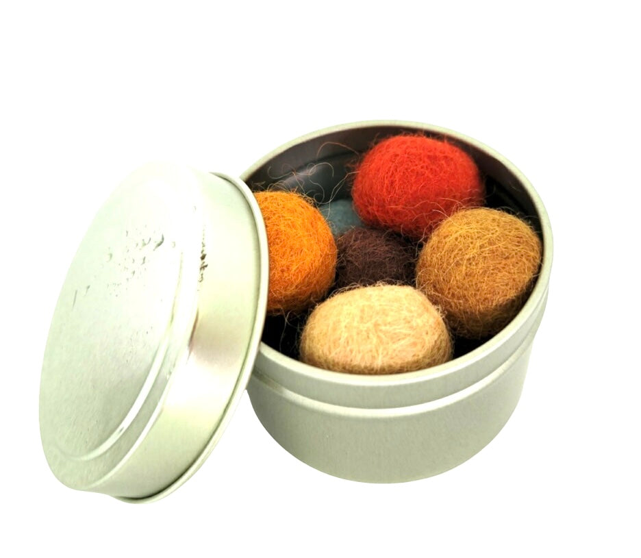 Organic Wool Cat Toy Balls 9 WOOL BALLS