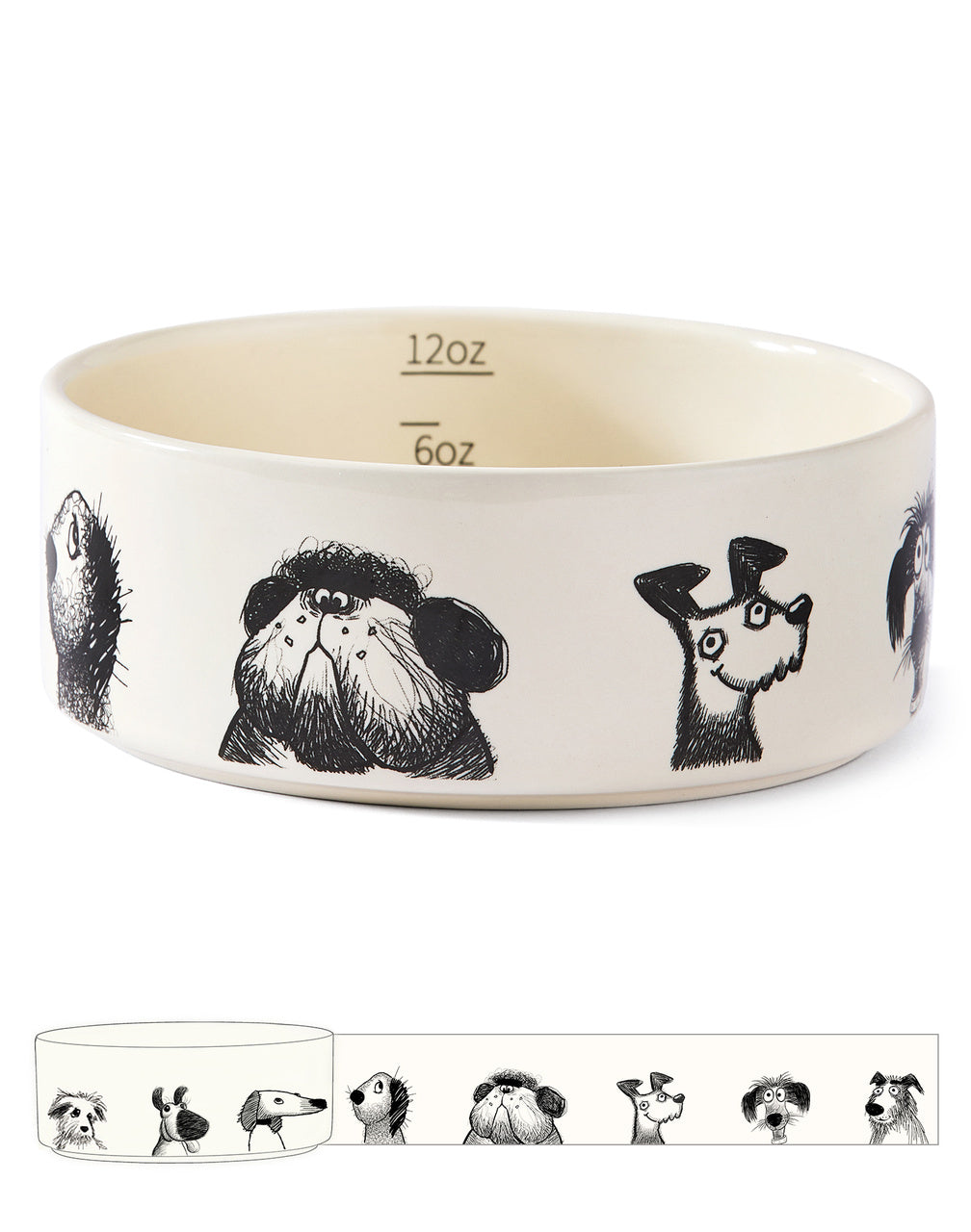 The Sketch Series - Dog Bowl Set