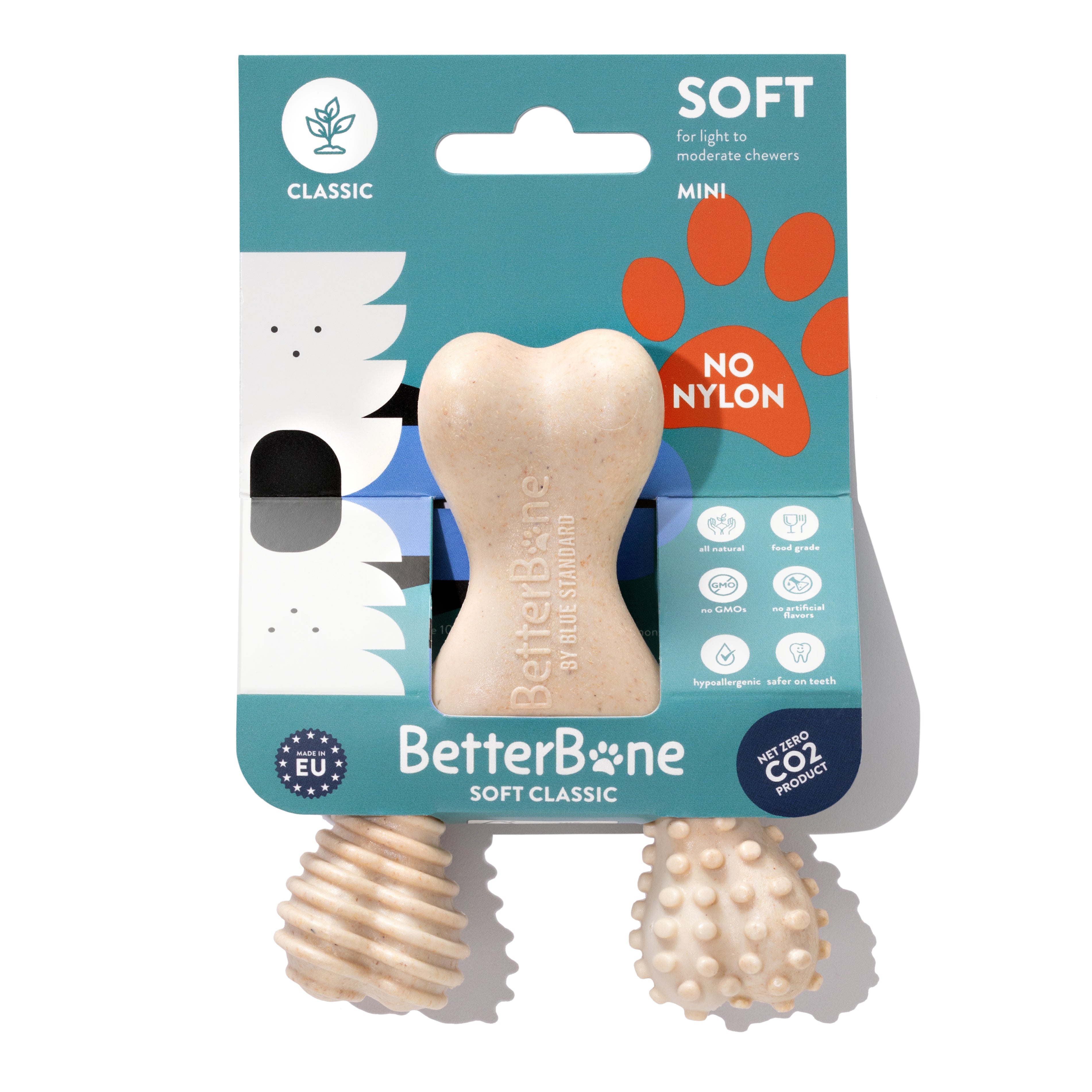 BetterBone Soft Chew Toy MINI Classic - Hypoallergenic
