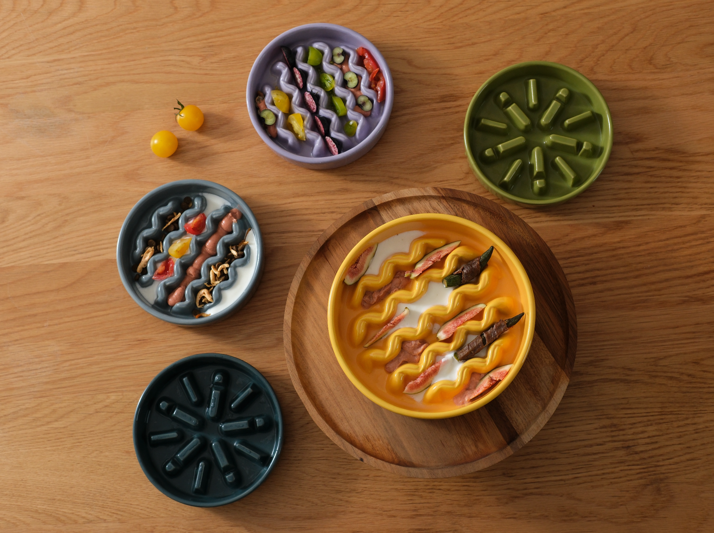 The Macaroni - Slow Feeder Dog Bowl
