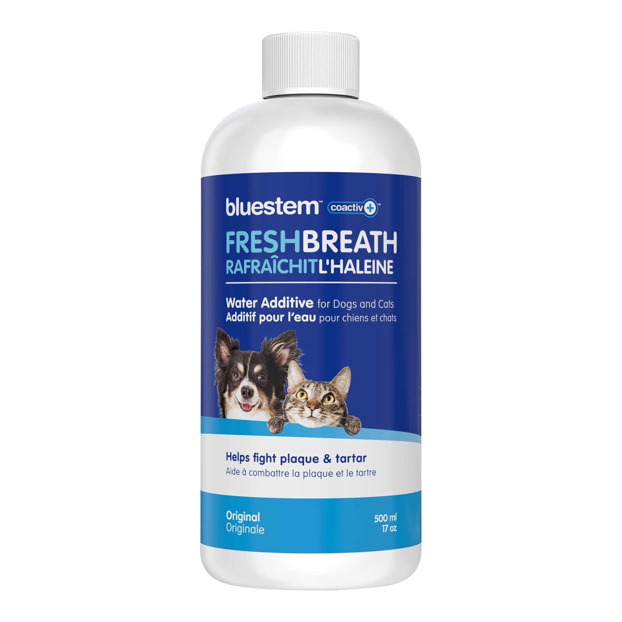bluestem Fresh Breath Plaque & Tartar Control Water Additive for Dogs & Cats Original 17 oz