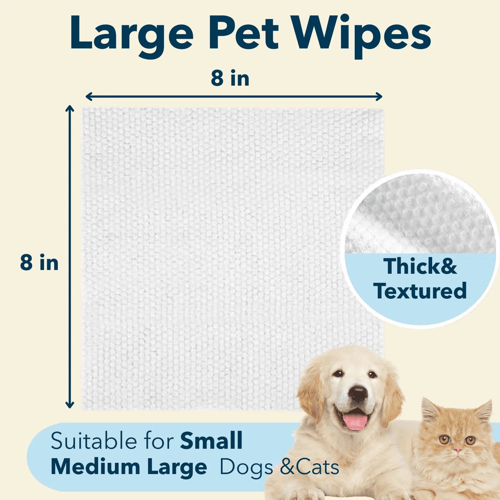 Hypoallergenic Plant-Based Pet Wipes