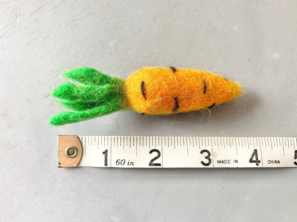 Felted Carrot Cat Toys